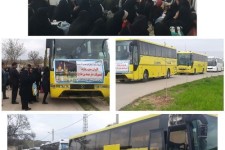 اعزام ۴۰۰نفر اهالی روستای  حسن آباد اسلام آبادغرب توسط کمیته امدادبه سفر زیارتی مشهد مقدس