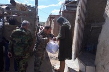 توزیع روزانه بیش از ۷هزار پرس غذای گرم توسط موکب رهپویان ولایت  در پلدختر 