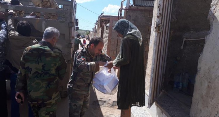 توزیع روزانه بیش از ۷هزار پرس غذای گرم توسط موکب رهپویان ولایت  در پلدختر 