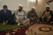 دیدار مسئولان فرهنگی اسلام آباد غرب با خانواده شهید طلبه همدانی+تصاویر