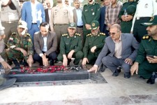 غبارروبی و گلباران مزار شهدای اسلام آبادغرب به مناسبت سالروز فتح خرمشهر