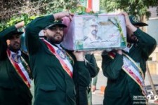 مراسم تشییع با شکوه شهید "سیدمحسن نقیبی" در کرمانشاه 