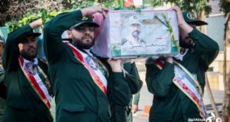 مراسم تشییع با شکوه شهید "سیدمحسن نقیبی" در کرمانشاه 