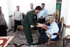 تجلیل از پیر غلام حسینی کربلایی الیاس جابری در اسلام آبادغرب+تصاویر