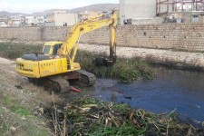 لایروبی بیش از۶۰ درصد رودخانه راوند اسلام آبادغرب+تصاویر