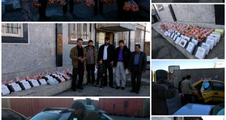 یلدای مهربانی در اسلام آبادغرب/تقسیم شادی با ولی نعمتان انقلاب در بلندترین شب سال 