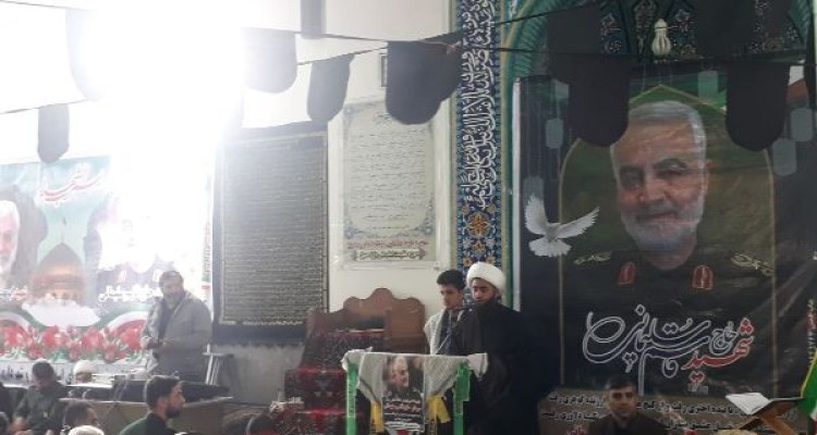 برگزاری مراسم با شکوه یادبود سپهبد شهید حاج قاسم سلیمانی در شهر حمیل+تصاویر