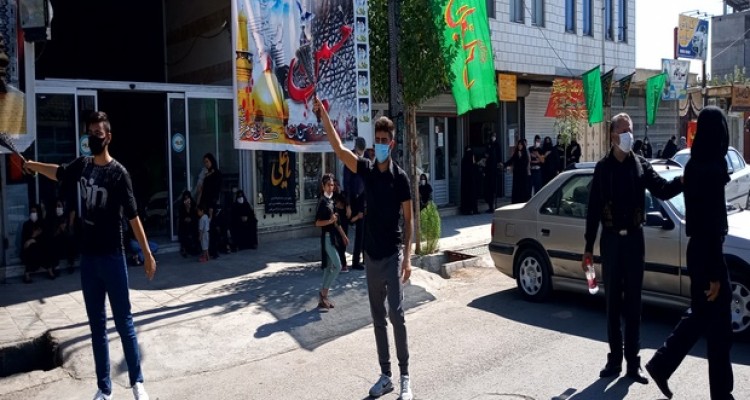 عزاداری تاسوعای حسینی در اسلام آبادغرب+تصاویر