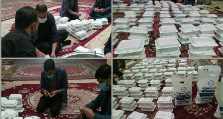 توزیع بیش از 18 هزار ماسک و غذای گرم در بین مردم اسلام آبادغرب+تصاویر