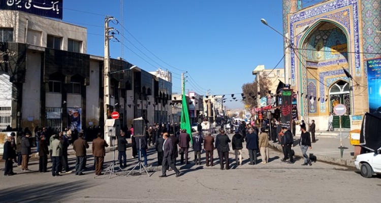 مراسم سوگواری شهادت حضرت زهرا (س) در اسلام آبادغرب برگزار شد