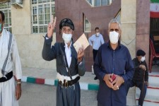 حضور پرشور مردم اسلام آبادغرب پای صندوق‌های رای