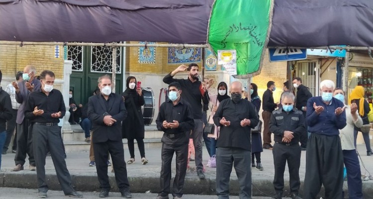 برگزاری مراسم عزاداری شهادت امام سجاد(ع) در اسلام آبادغرب