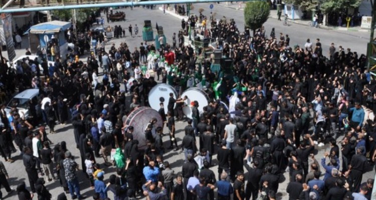 عزاداری تاسوعای حسینی در اسلام آبادغرب+تصاویر