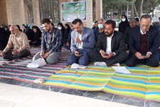 برگزاری مراسم ضیافت افطاری در مزار شهدای اسلام‌آبادغرب+تصاویر