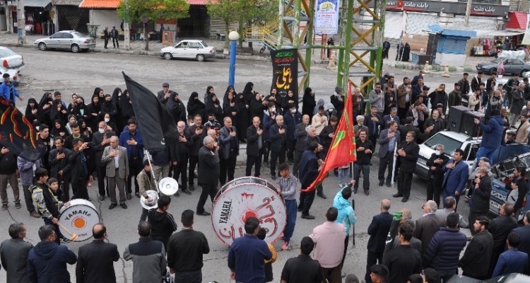 مراسم عزاداری شهادت امام علی(ع) در اسلام‌آبادغرب برگزار شد+تصاویر