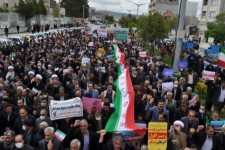 حضور باشکوه مردم اسلام‌آبادغرب در راهپیمایی روز قدس+تصاویر