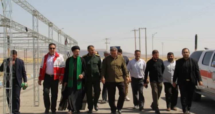 بازدید مسئولین از موکب‌های شهرستان اسلام‌آبادغرب