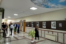 افتتاح نمایشگاه آثار سیاه قلم بانوی هنرمند در اسلام آبادغرب