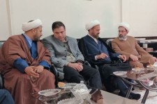 دیدار حجت الاسلام والمسلمین شمس‌الله جلیلیان، مسئول دفتر نمایندگی ولی فقیه در سپاه حضرت نبی اکرم (ص) استان کرمانشاه با امام جمعه اسلام‌آبادغرب