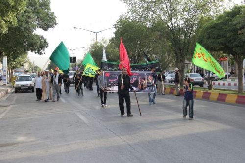 مراسم عزاداری شهادت امام علی (ع) در اسلام آبادغرب برگزار شد+تصاویر