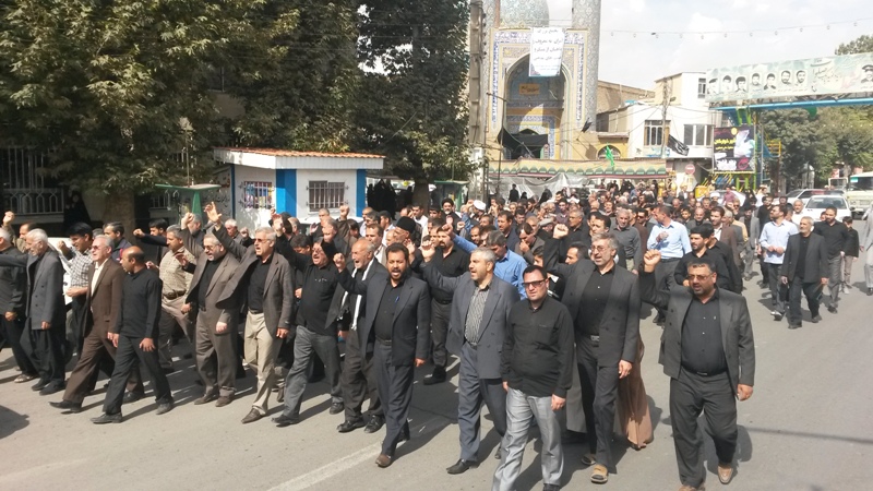 لبیک نمازگزاران اسلام آبادی به بزرگ آمر به معروف و ناهی از منکر  حضرت اباعبدالله الحسین(ع)