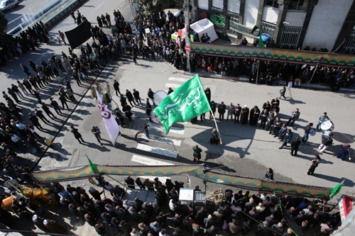 مراسم عزاداری تاسوعای حسینی در اسلام آبادغرب