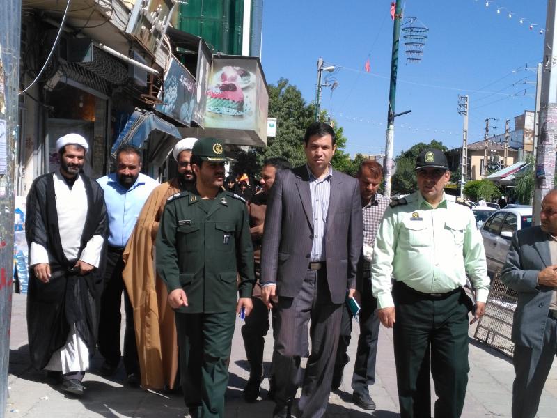  مانور تذکر لسانی امر به معروف و نهی از منکر در اسلام آبادغرب اجرا شد