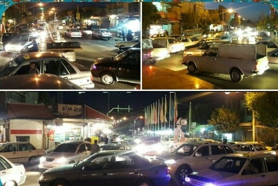 فاجعه ی ترافیک در اطراف میدان هدایت اسلام آباد غرب !