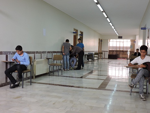  آزمون خوشنویسی در اسلام آباد غرب برگزار شد