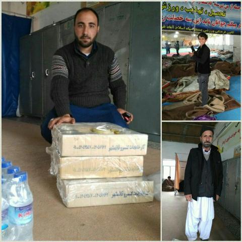 اسکان زوار پاکستانی گرفتار شده در برف و کولاک در اسلام آباد غرب+عکس