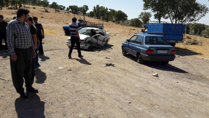 حادثه رانندگی در اسلام آبادغرب ۵ کشته و مصدوم برجای گذاشت + تصاویر