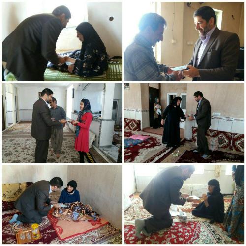 دیدار با خانواده شهدا و ایثارگران بخش سرمست +تصاویر