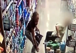 سرقت کیف پول یک پیرزن ۸۲ ساله در فروشگاه + فیلم 