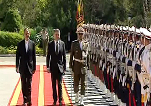 استقبال جهانگیری از نخست وزیر ارمنستان + فیلم 