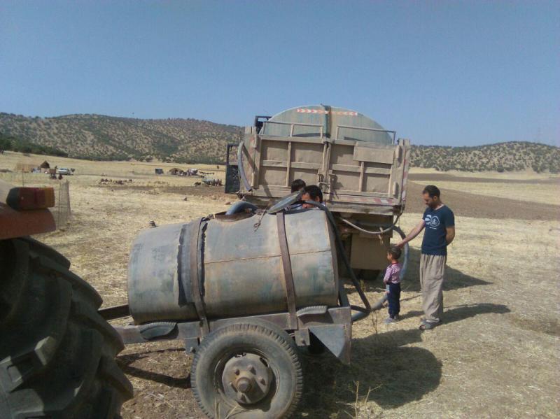 آبرسانی سیار به عشایر اسلام آبادغرب+تصاویر