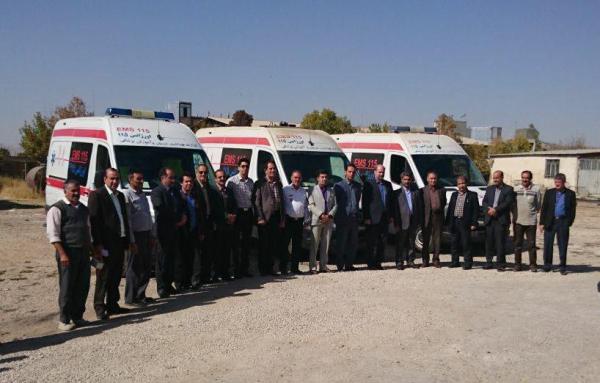 افزودن 3دستگاه آمبولانس به ناوگان فوریت‌های پزشکی اسلام آبادغرب