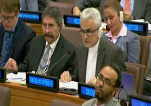 پاسخ قاطع نماینده ایران در شورای حقوق بشر سازمان ملل به عاصمه جهانگیر + فیلم 