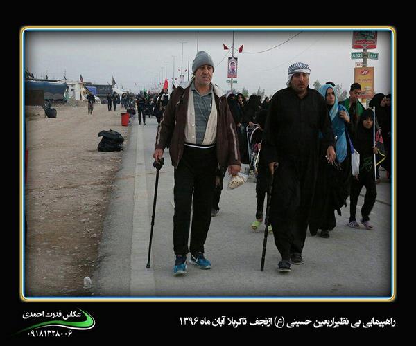 راهپیمایی عظیم اربعین حسینی (ع) از دریچه دوربین عکاس حرفه ای "قدرت احمدی" 