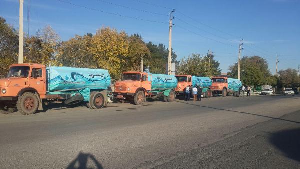 تامین آب شرب مناطق زلزله زده استان کرمانشاه توسط آبفای اسلام آبادغرب+تصاویر