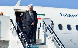 رئیس جمهور وارد کرمانشاه شد