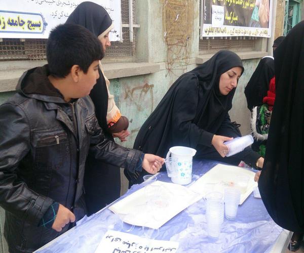 برپایی ایستگاه صلواتی بسیجیان اسلام آبادغرب + تصاویر