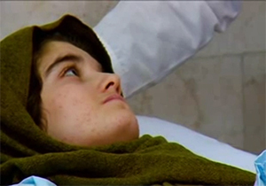 جدیدترین وضعیت جسمانی هانیه، دختر فداکار کرمانشاهی + فیلم 