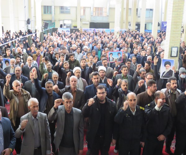 مراسم بزرگداشت حماسه ۹ دی در اسلام آبادغرب برگزار شد + تصاویر