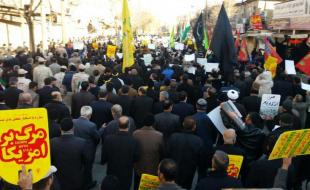 مردم کرمانشاه فتنه و اغتشاش را محکوم کردند/نمایش بصیرت مردمی + عکس 