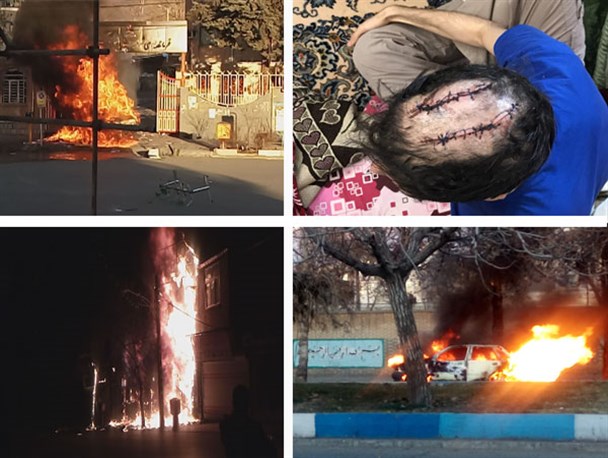 روایتی دیگر از سلاح های گرم و سرد در دست اغتشاشگران/می خواستند یک جوان را از پل برتاب کنند!+تصاویر