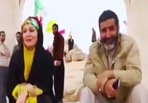 حضور خاله شادونه و حاج حسین یکتا در منطقه سرپل ذهاب + فیلم 