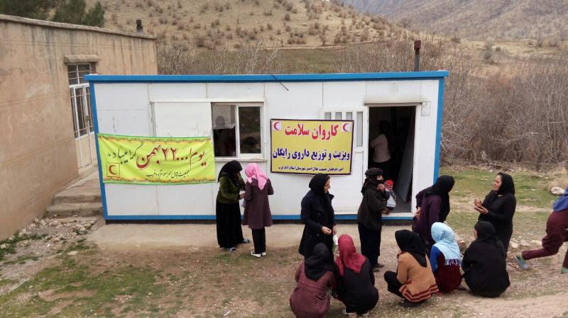 ‍ اجرای برنامه کاروان سلامت (درمانی_حمایتی) در روستاهای محروم اسلام آبادغرب