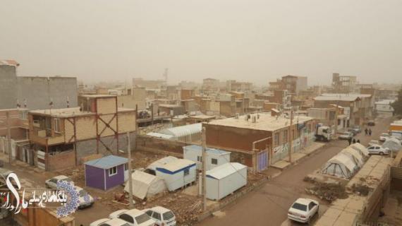 ورود گردوغبار به آسمان سرپل ذهاب/دید افقی به کمتر از یک هزار متر کاهش یافت