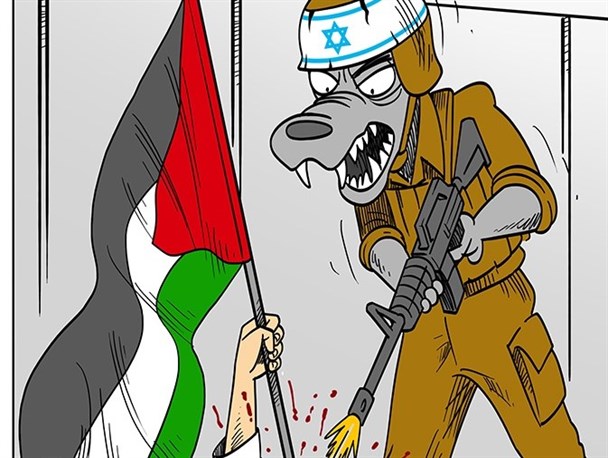 سینمای صهیونیست‌ها در هوای آزاد/کارتون