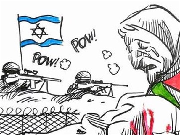 کاریکاتور/ جنایت روزگذشته آمریکا و اسرائیل از زبان یک برزیلی